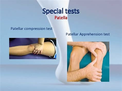 is patellar compression test|inhibition shrug test knee.